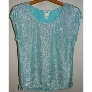 Women's S Candie's Sleeveless Shiny Top